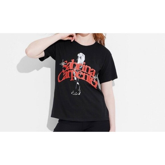 NEW Official Sabrina Carpenter Shirt Size XL Merch Music Tour Concert Black - Picture 1 of 7